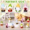 40 Pcs Spring Mini Gnomes Figurine Miniature Spring Gnome Resin Statues Flowers Sunflower Mini Resin Gnomes Table Decor for Summer Tiny Elf Indoor Outdoor Garden Plant Pots
